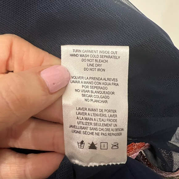 Pippa & Julie Navy Tutu Tank Dress Size 7 - Picture 5 of 5